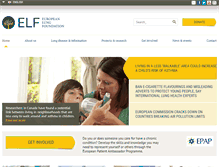 Tablet Screenshot of europeanlung.org